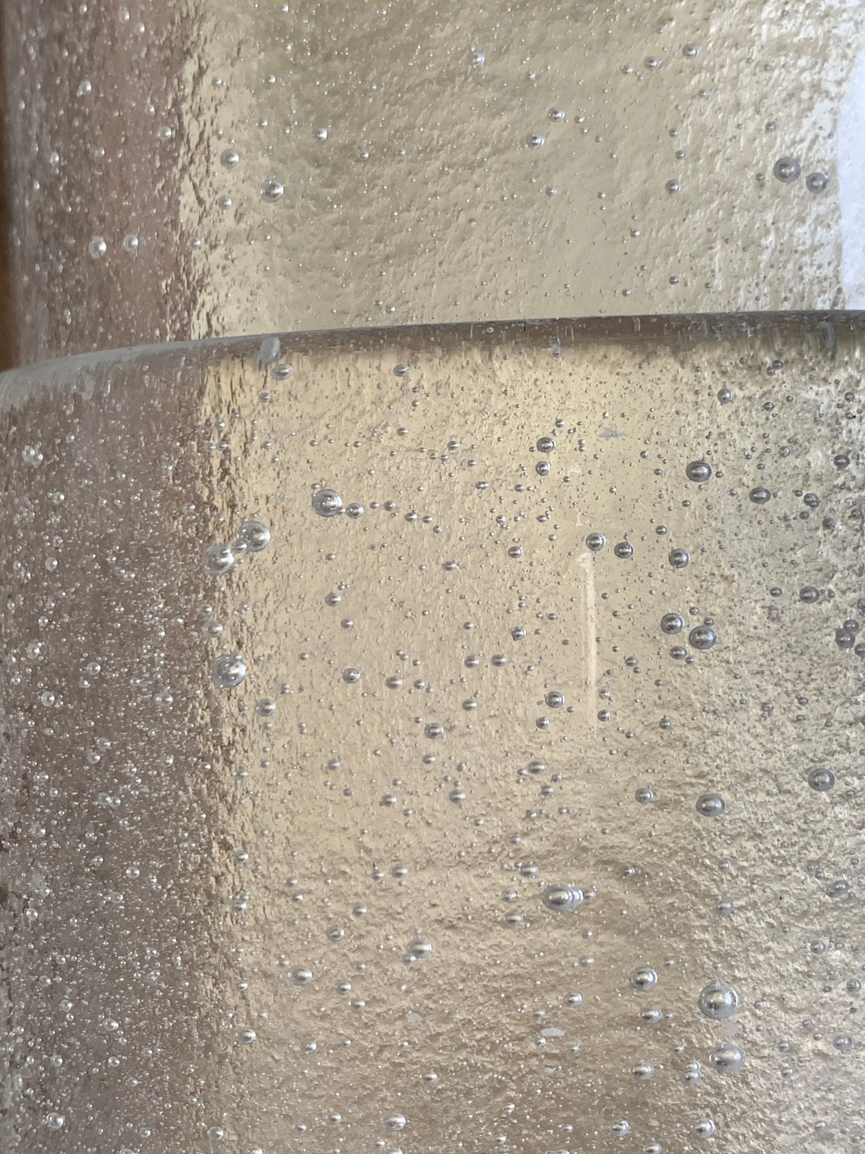 Rollo Wall Light, Seeded Glass