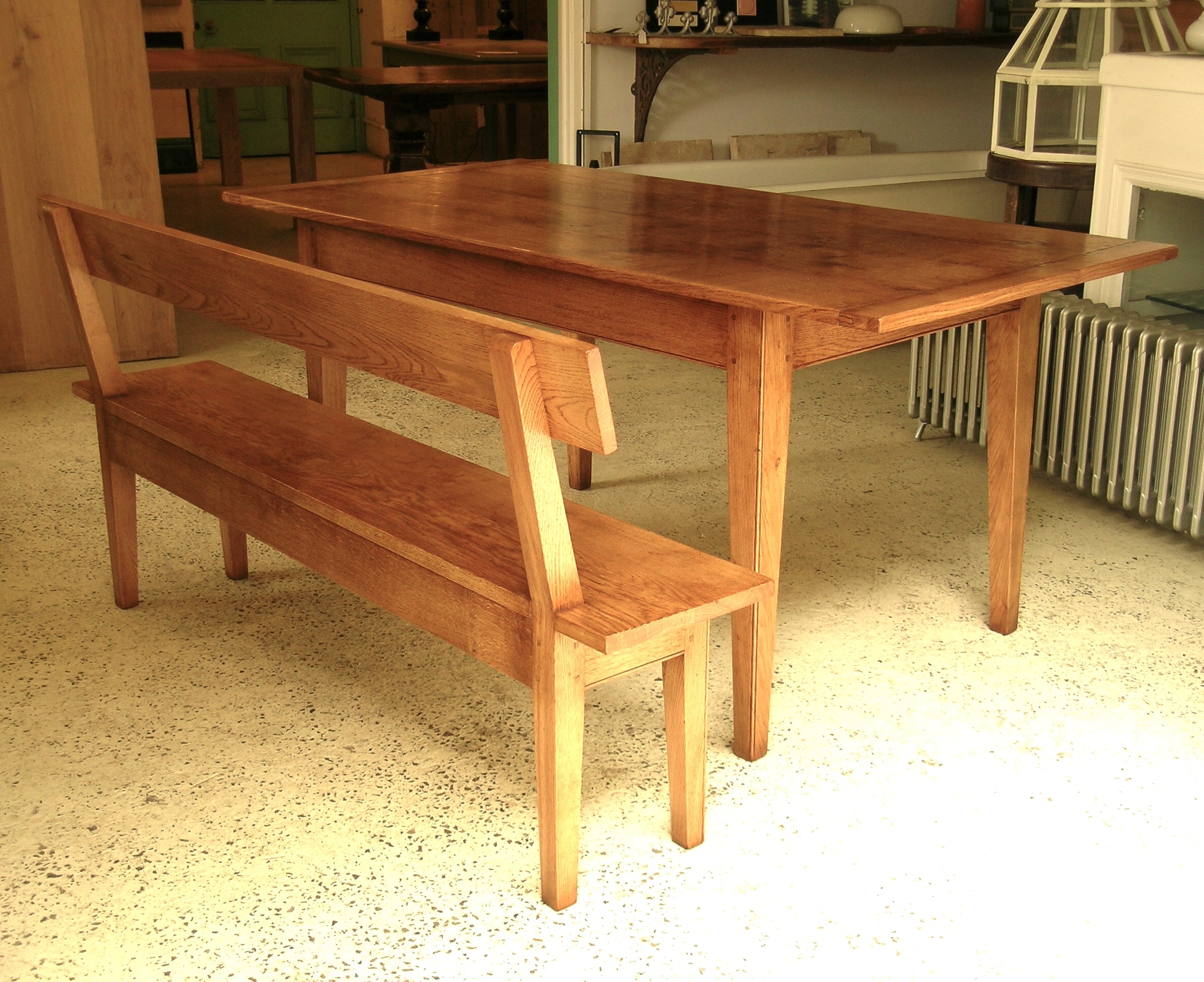 French Style Table and Matching Bench