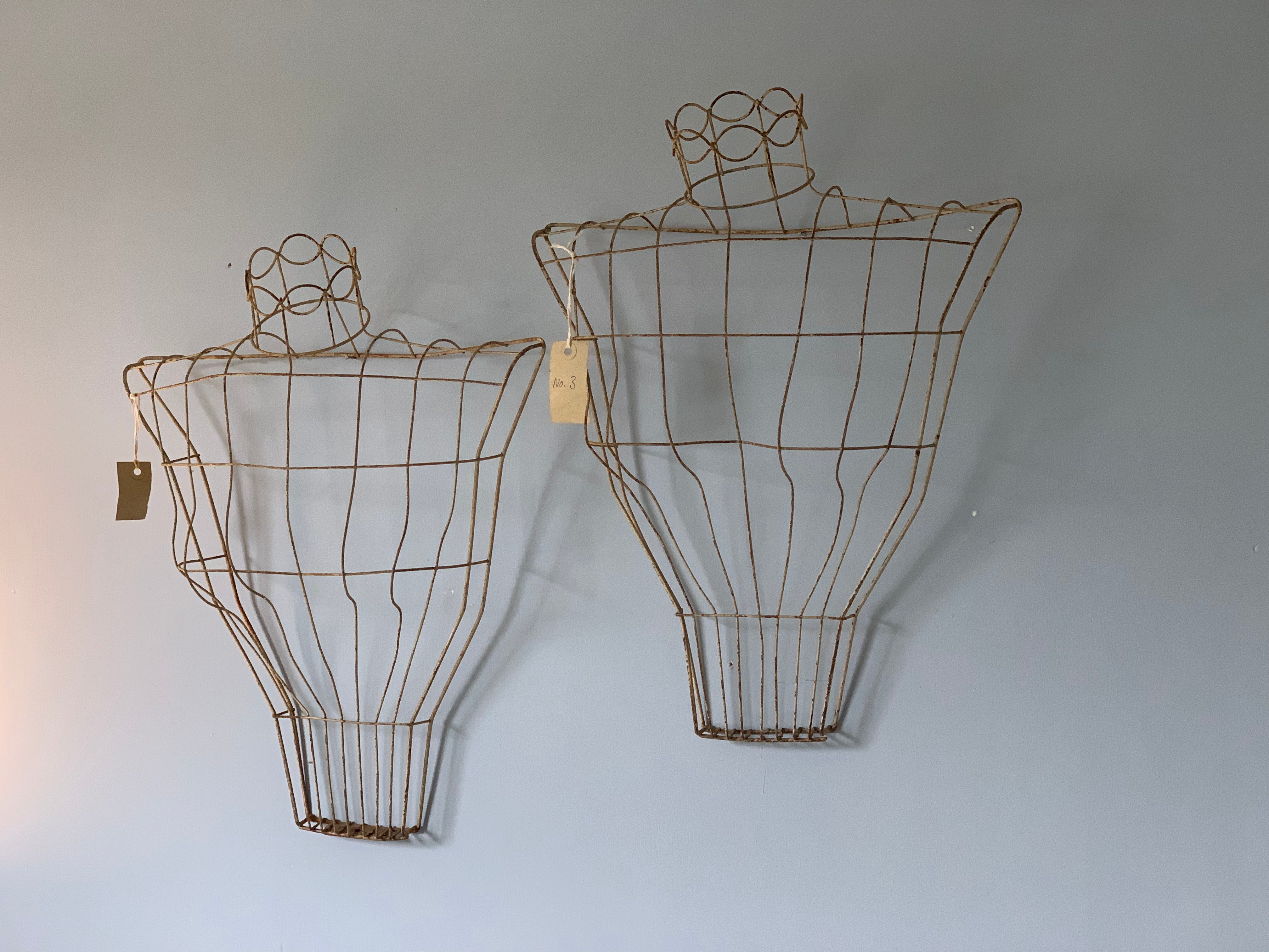 Wirework drapers' female forms, PAIR