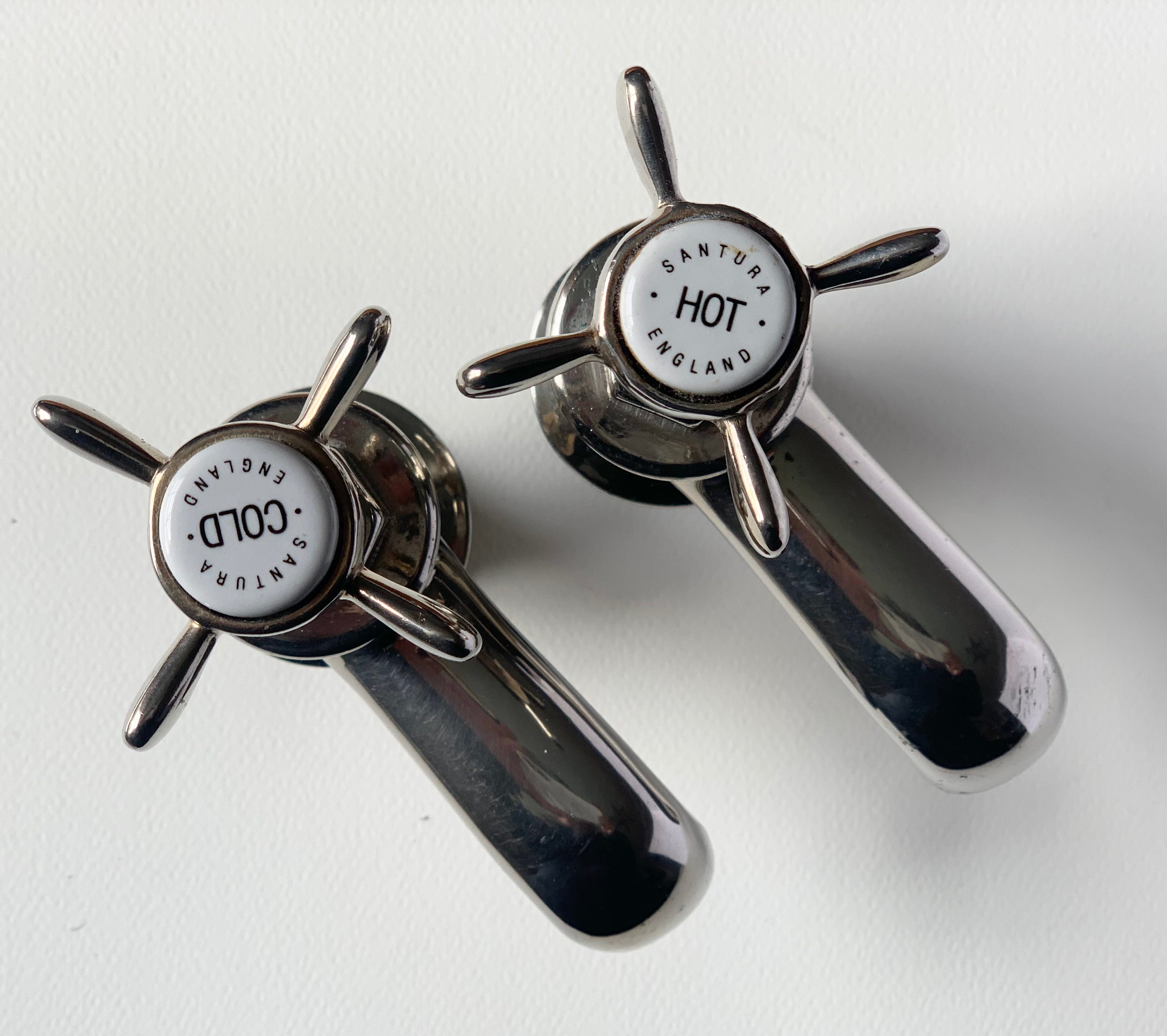 "Santura" Vintage Nickel Bath taps