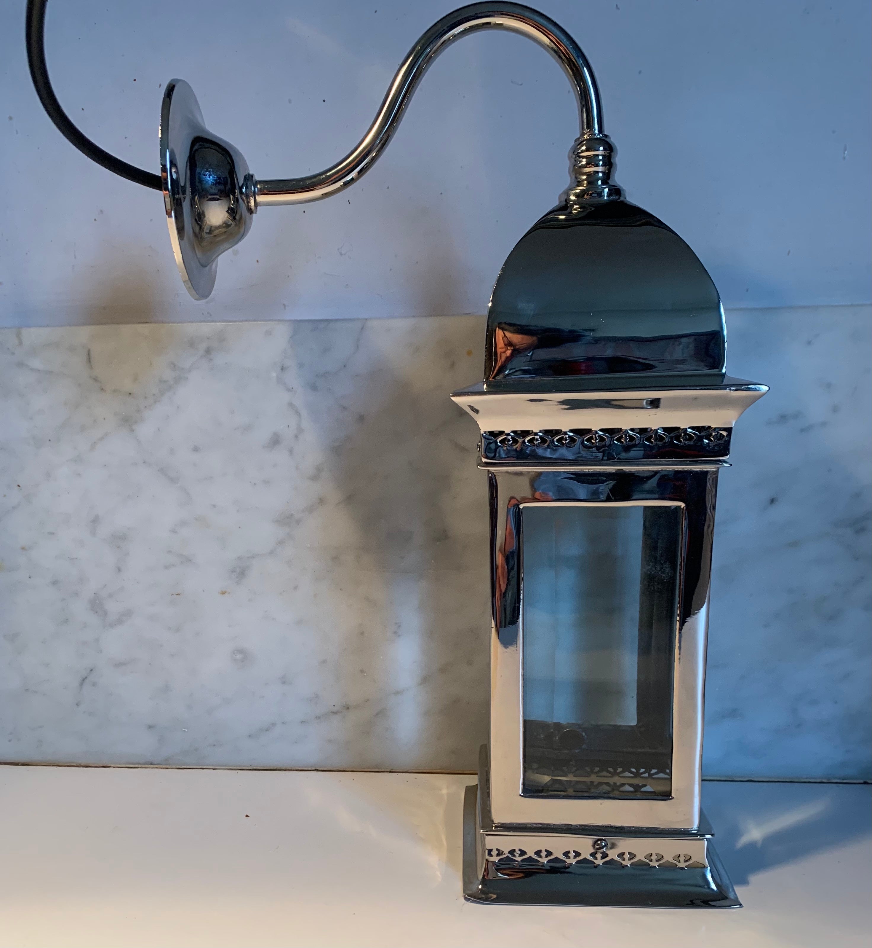 Seville wall light, nickel