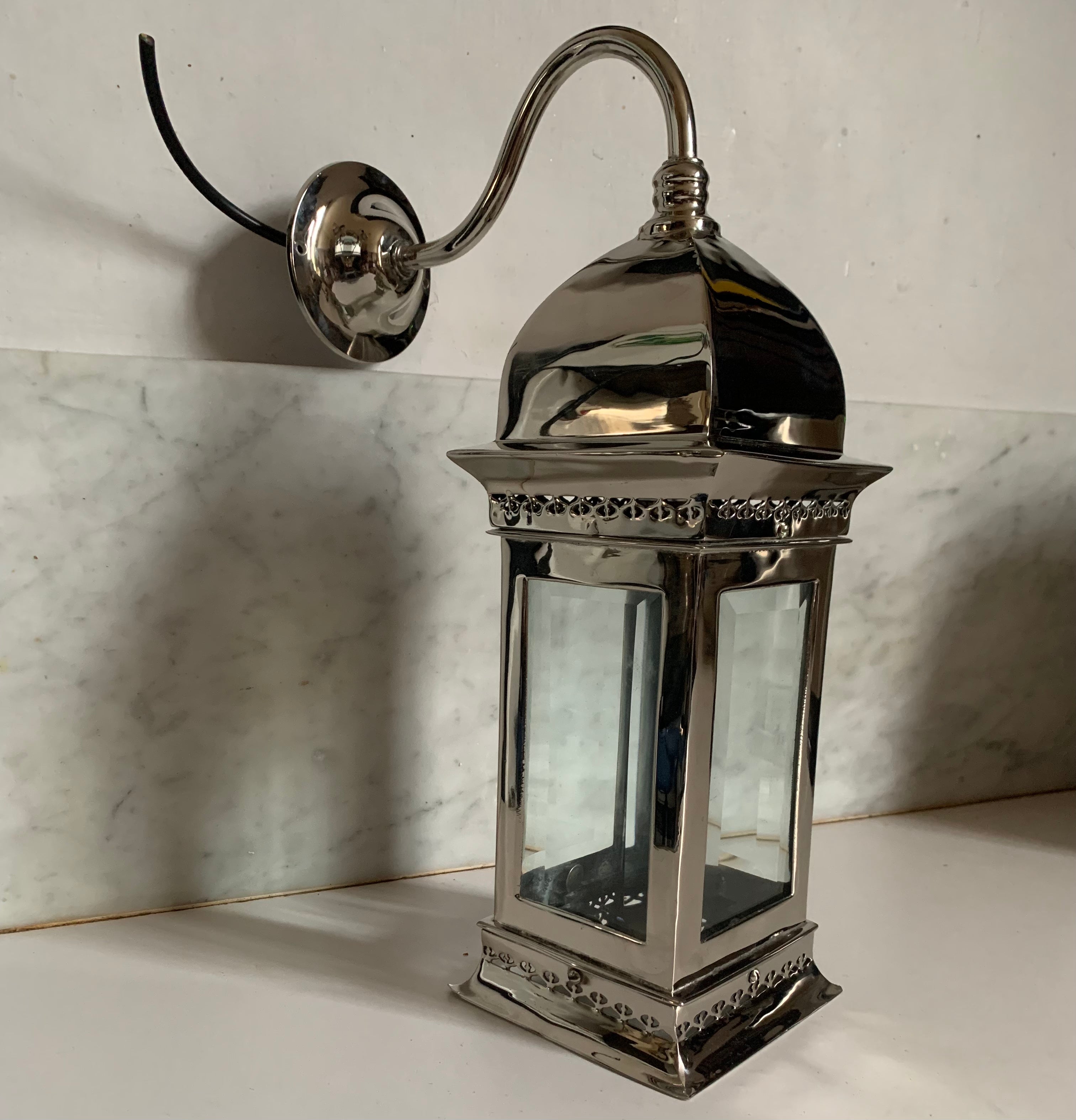 Seville wall light, nickel