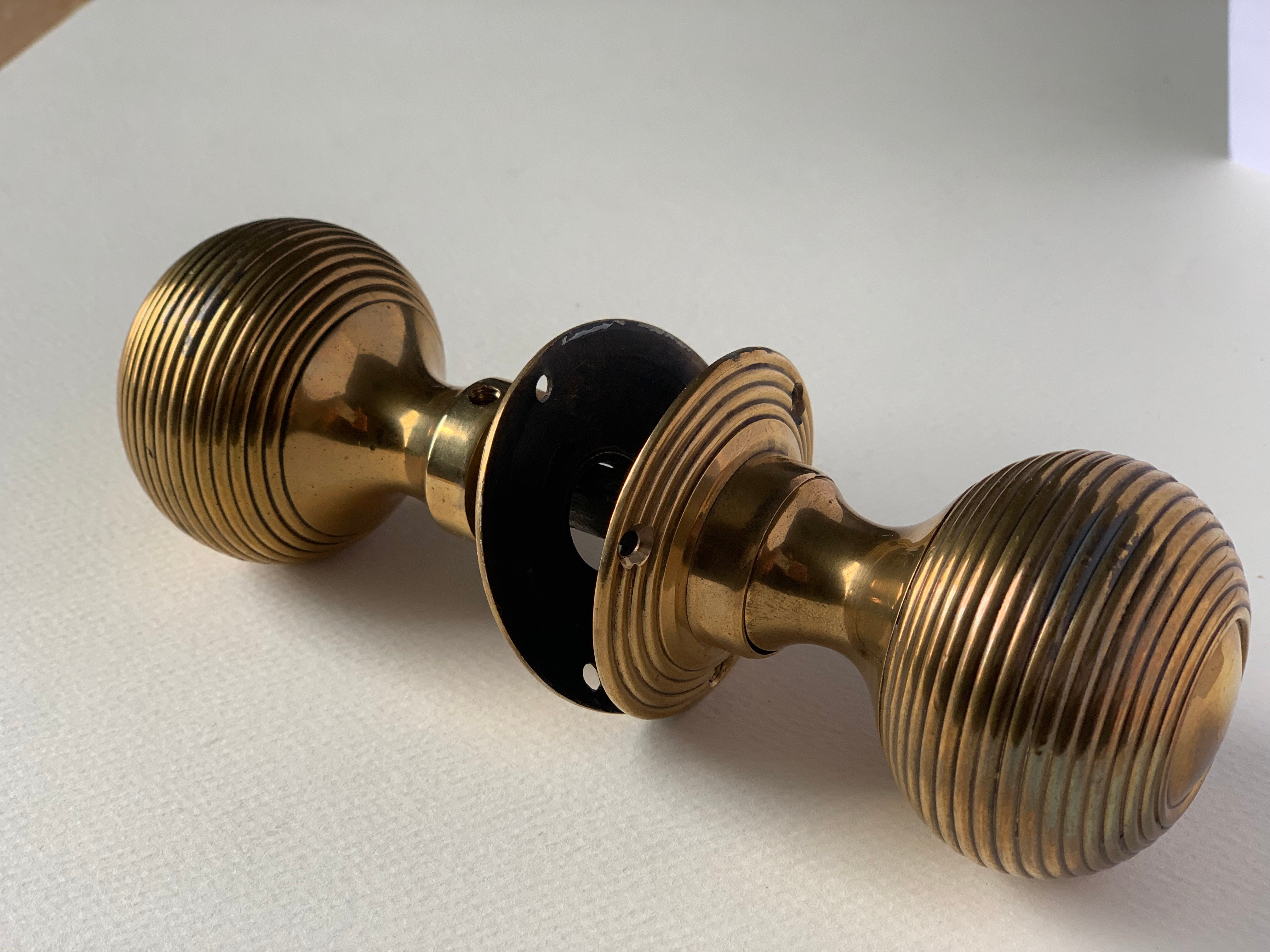 Reclaimed Brass doorknob set