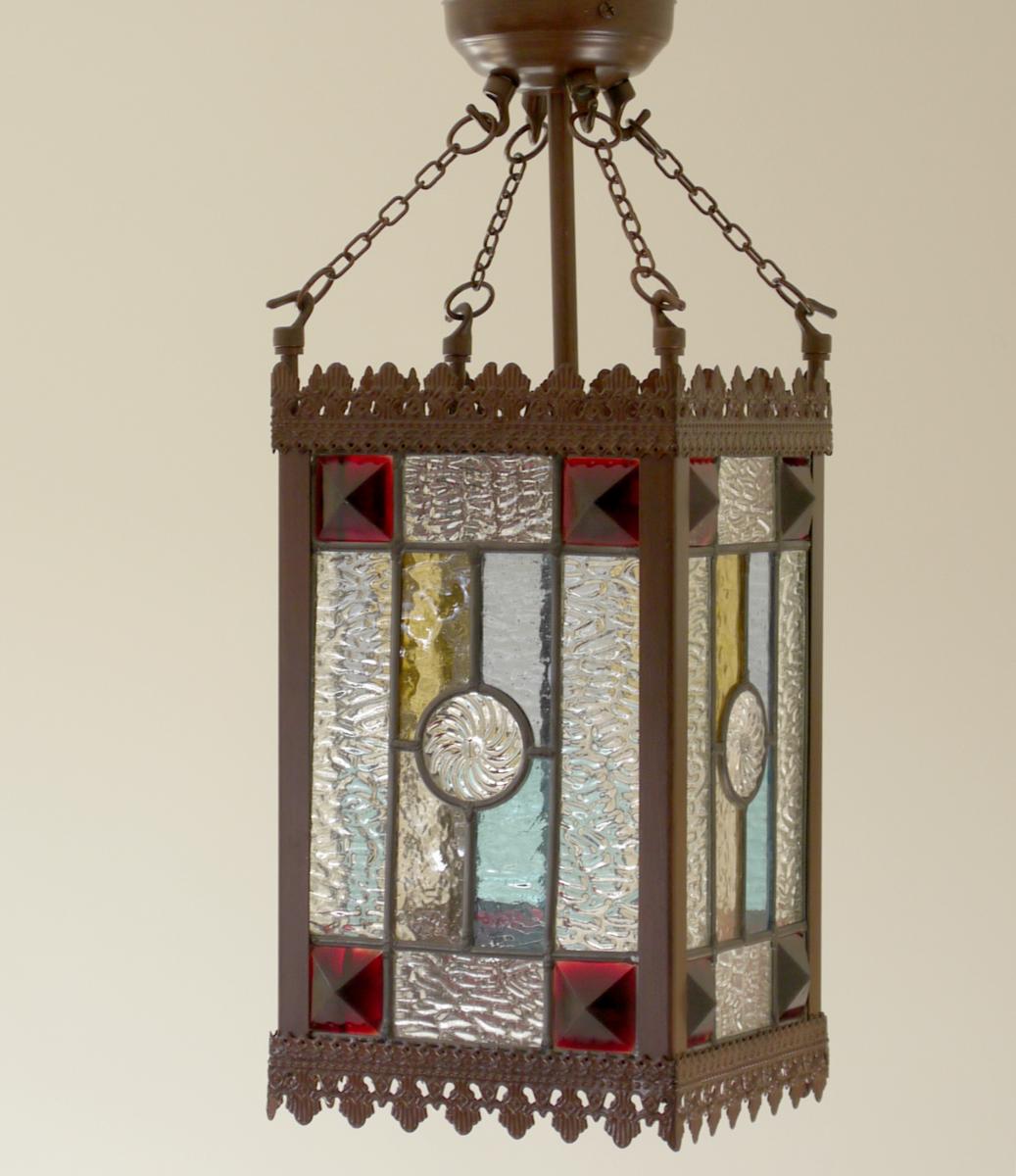 Stained Glass Hall Lantern