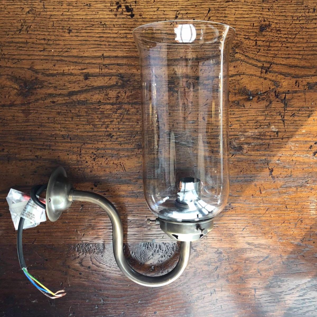 Bronze Finish Storm Wall Light with Clear Glass