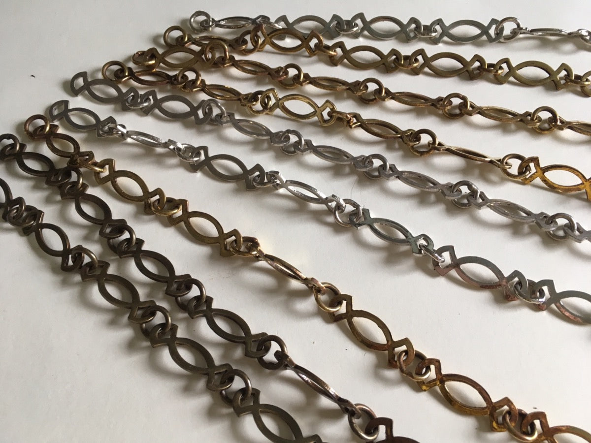 Reclaimed Fancy Nickel Plated Chain