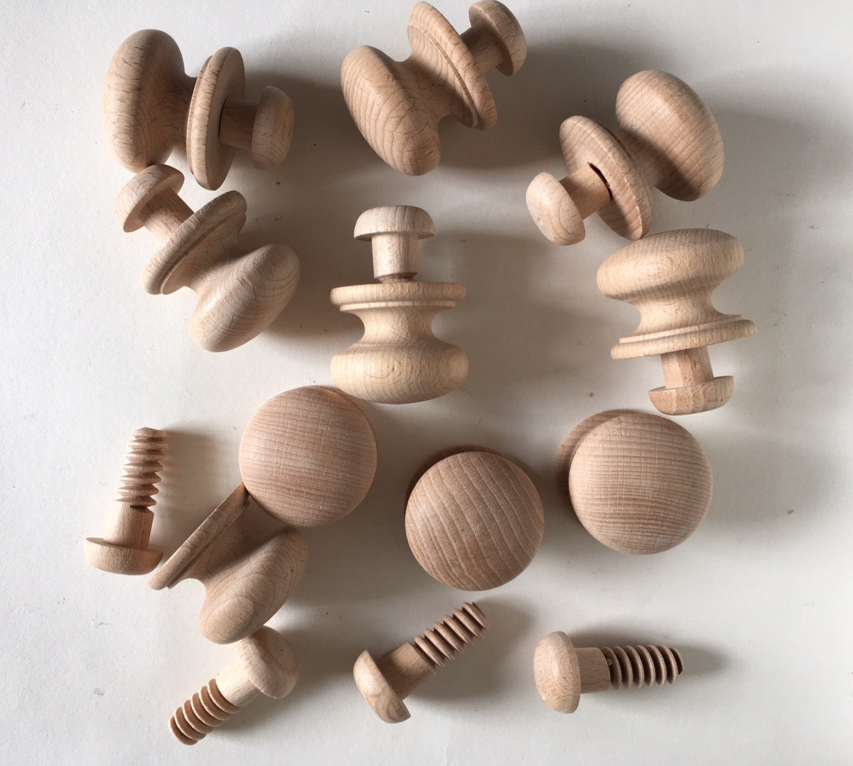 Beech Knobs, 45 mm diameter