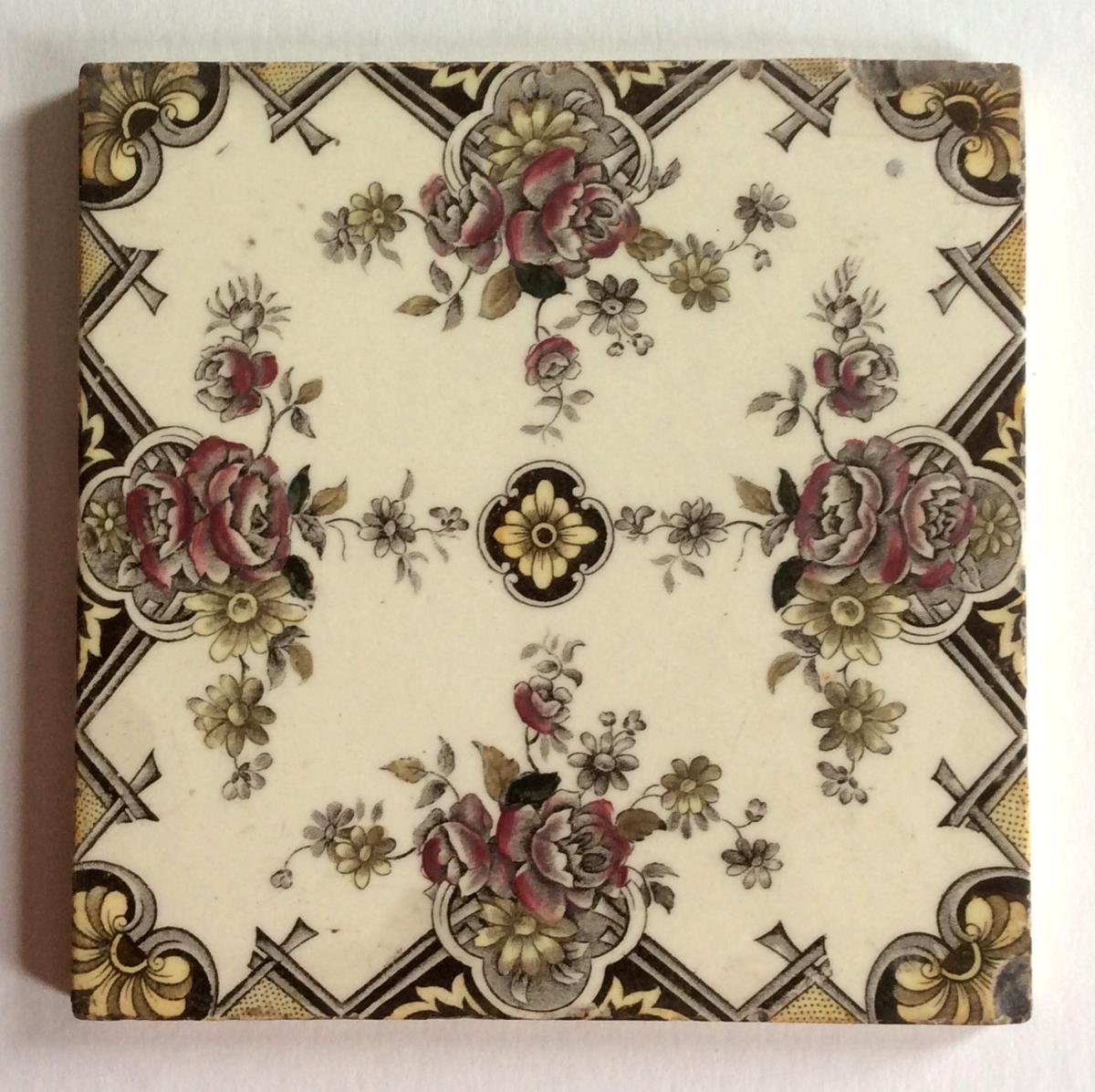 Late 19C Transfer Tile