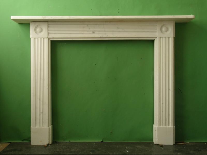 White Statuary Marble Chimneypiece, English