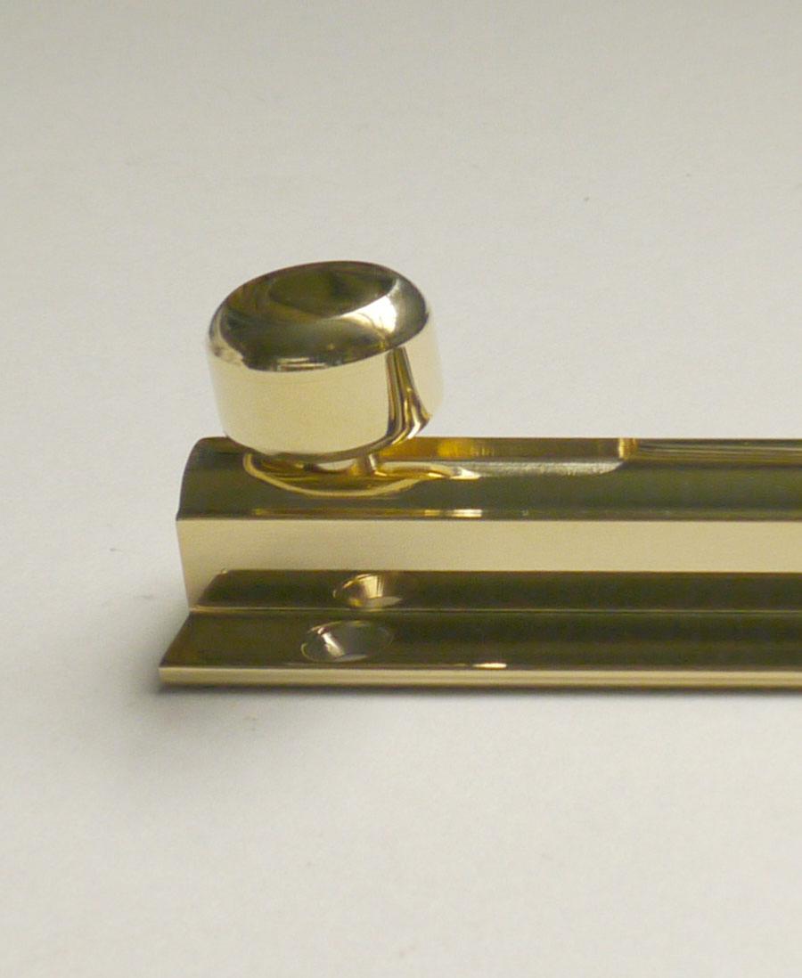 Brass Door Bolt, 8" x 1.5"