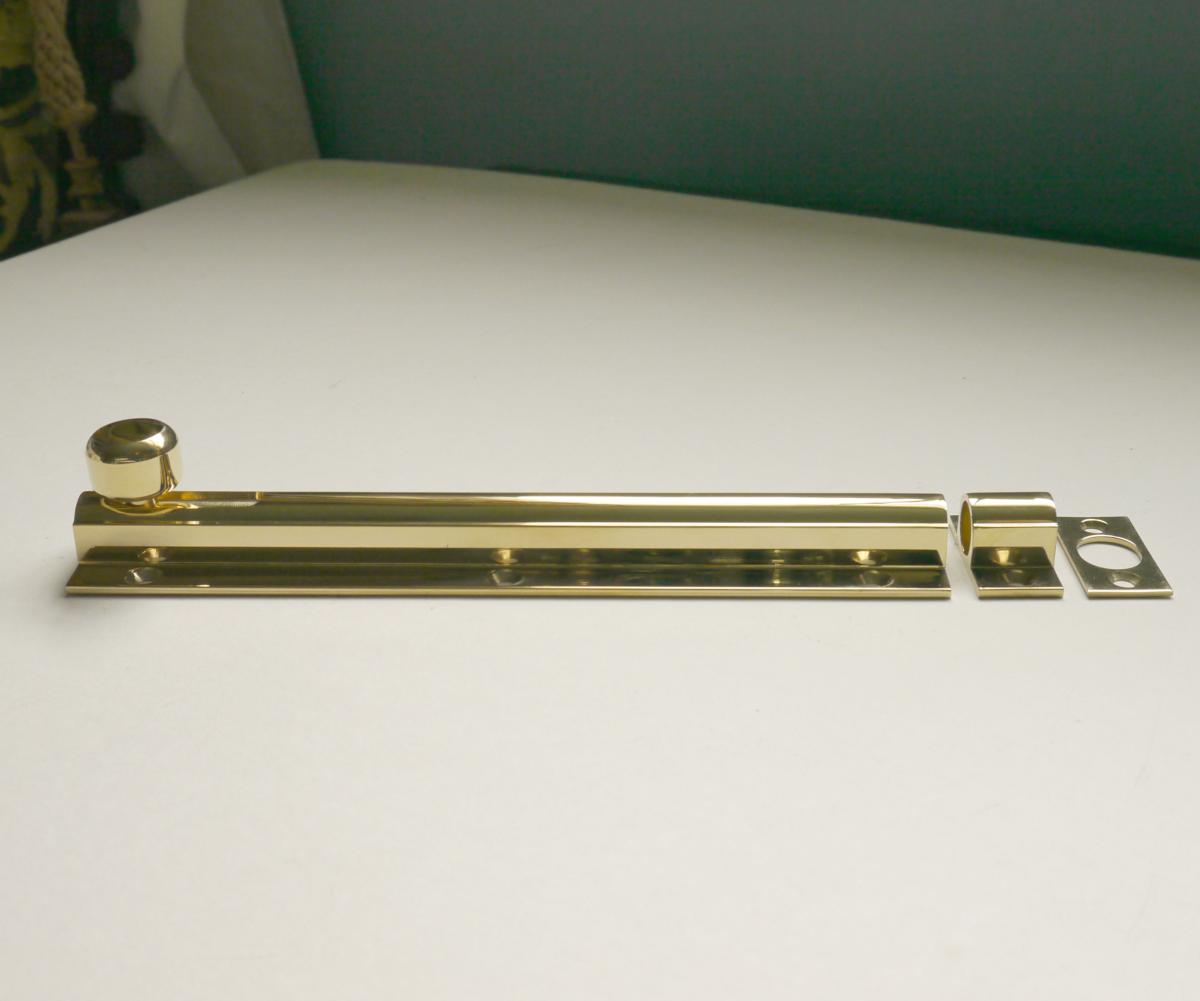 Brass Door Bolt, 8" x 1.5"