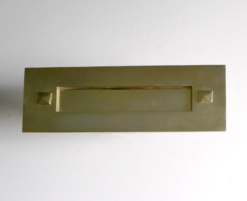 Plain Brass Letter Plate 11.75" x 4"