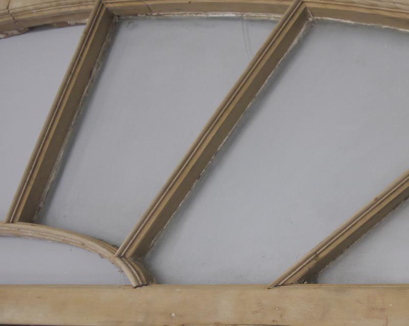 Large Early 19C Pine Fanlight