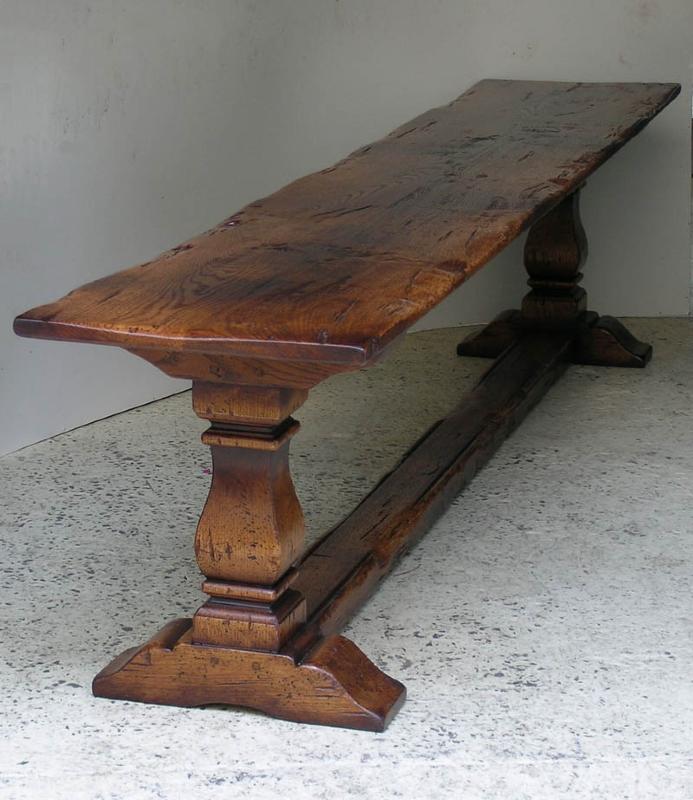 Twin column bench