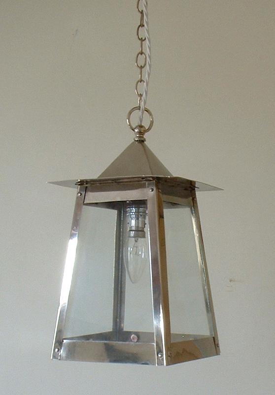 Pyramid Nickel Lantern, 14”