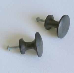 Iron cupboard knob, 1.25