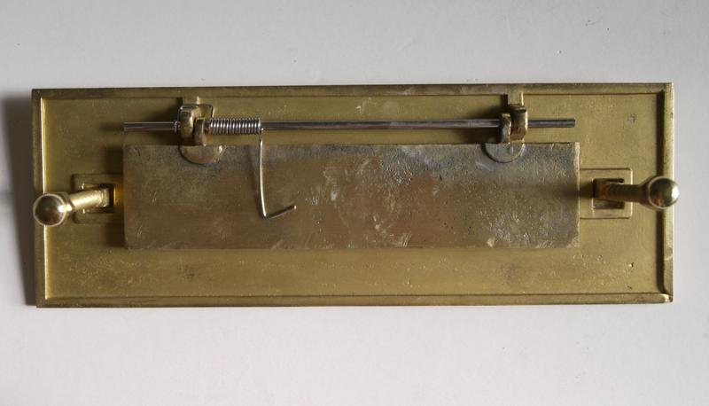 Plain Brass Letter Plate 11.75" x 4"