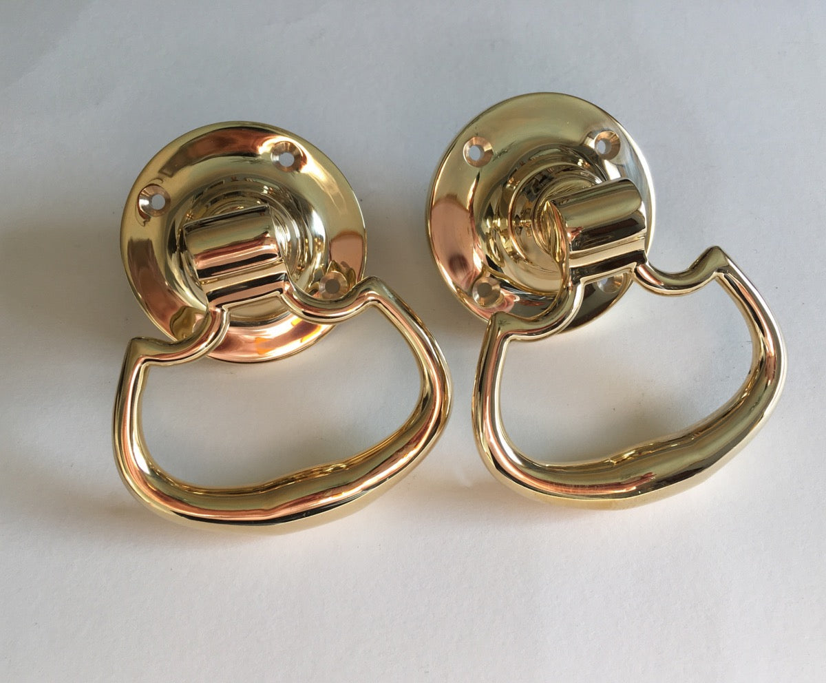 Plain Dutch Drop Handles for Mortice Latch 76mm PAIR