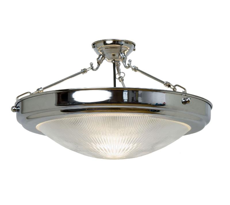 Deco Style Prismatic Uplighter with Polished Chrome Fittings