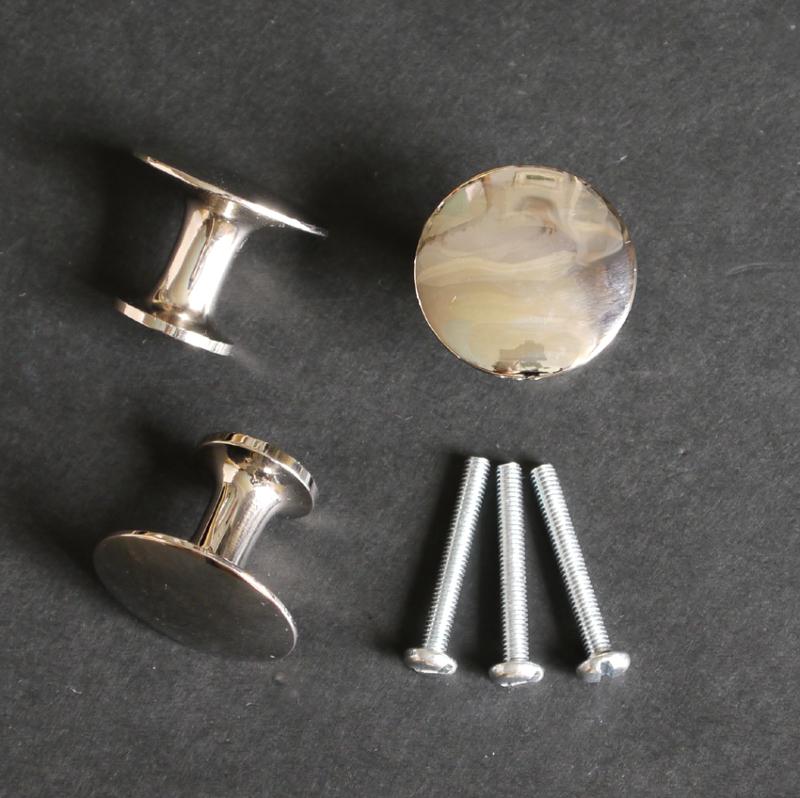 Reclaimed Nickel Cupboard Knob, 32mm