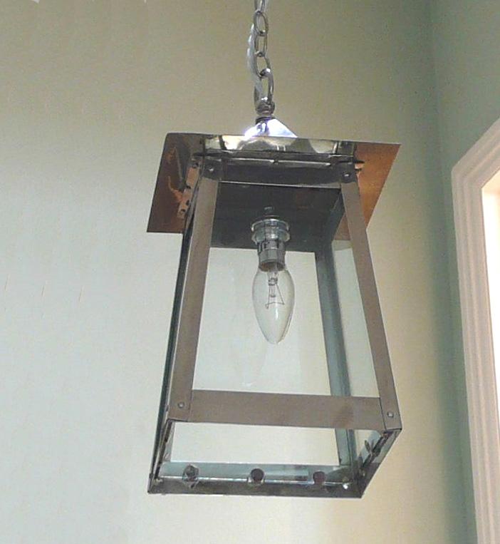 Pyramid Nickel Lantern, 14”