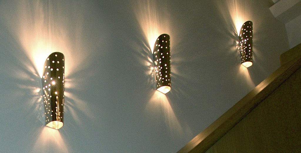 Sprinkle lights supplied to dramatically illuminate a stairway
