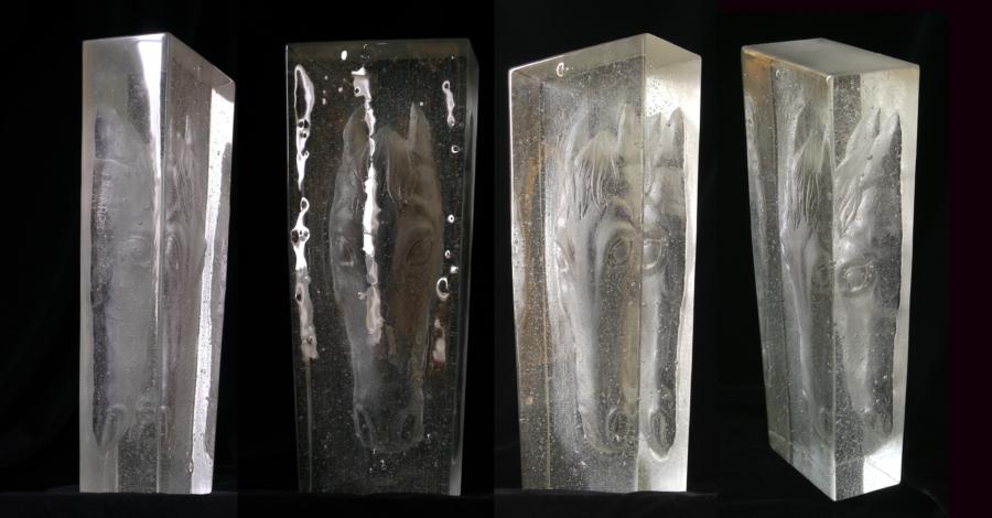 Wall Sculpture for a Glass Link Building