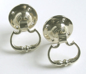 Nickel & Chrome Door Handles & Keyhole-covers