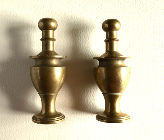 PAIR of Brass Urn Finials