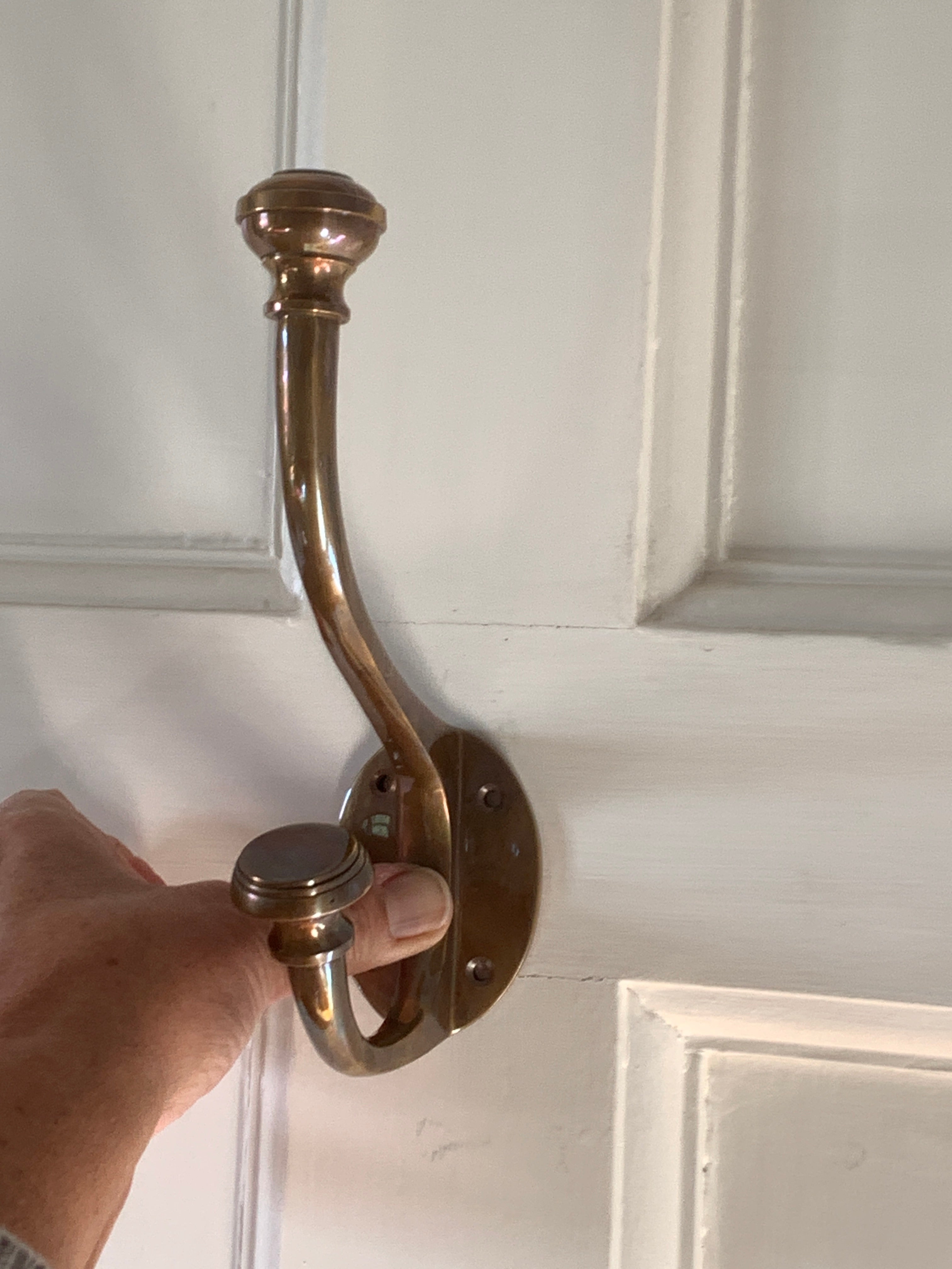Extra Large Hook, antiqued finish