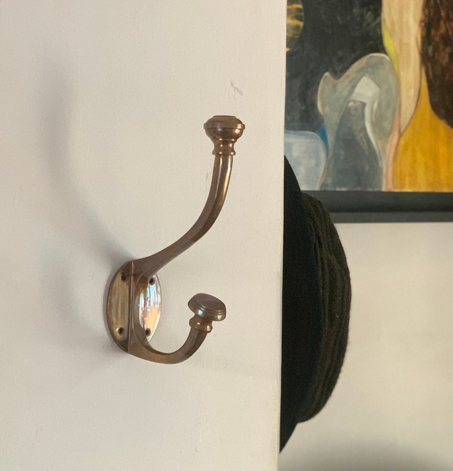 Extra Large Hook, antiqued finish