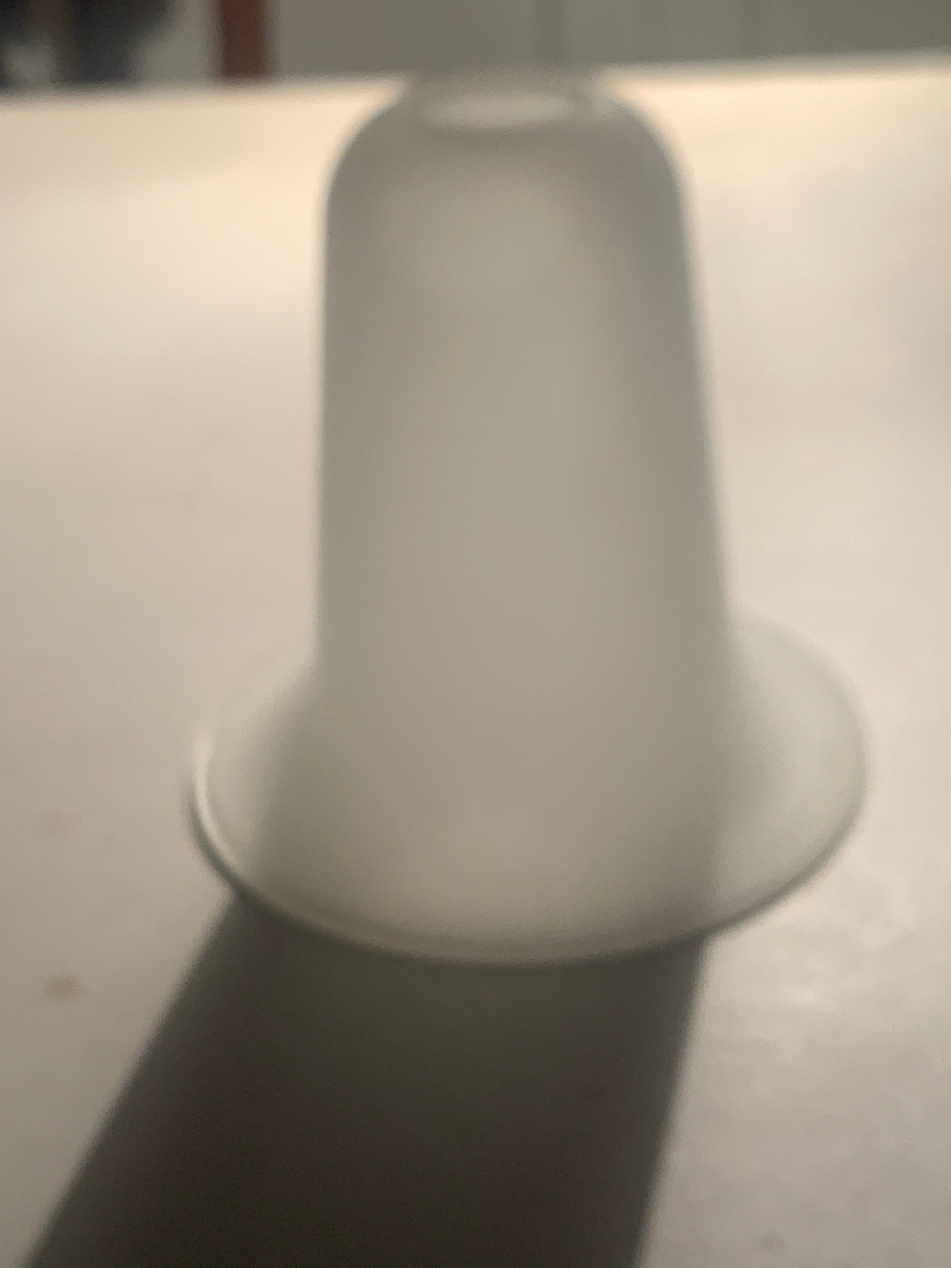 Etched glass bell  light shade, Edwardian Style .