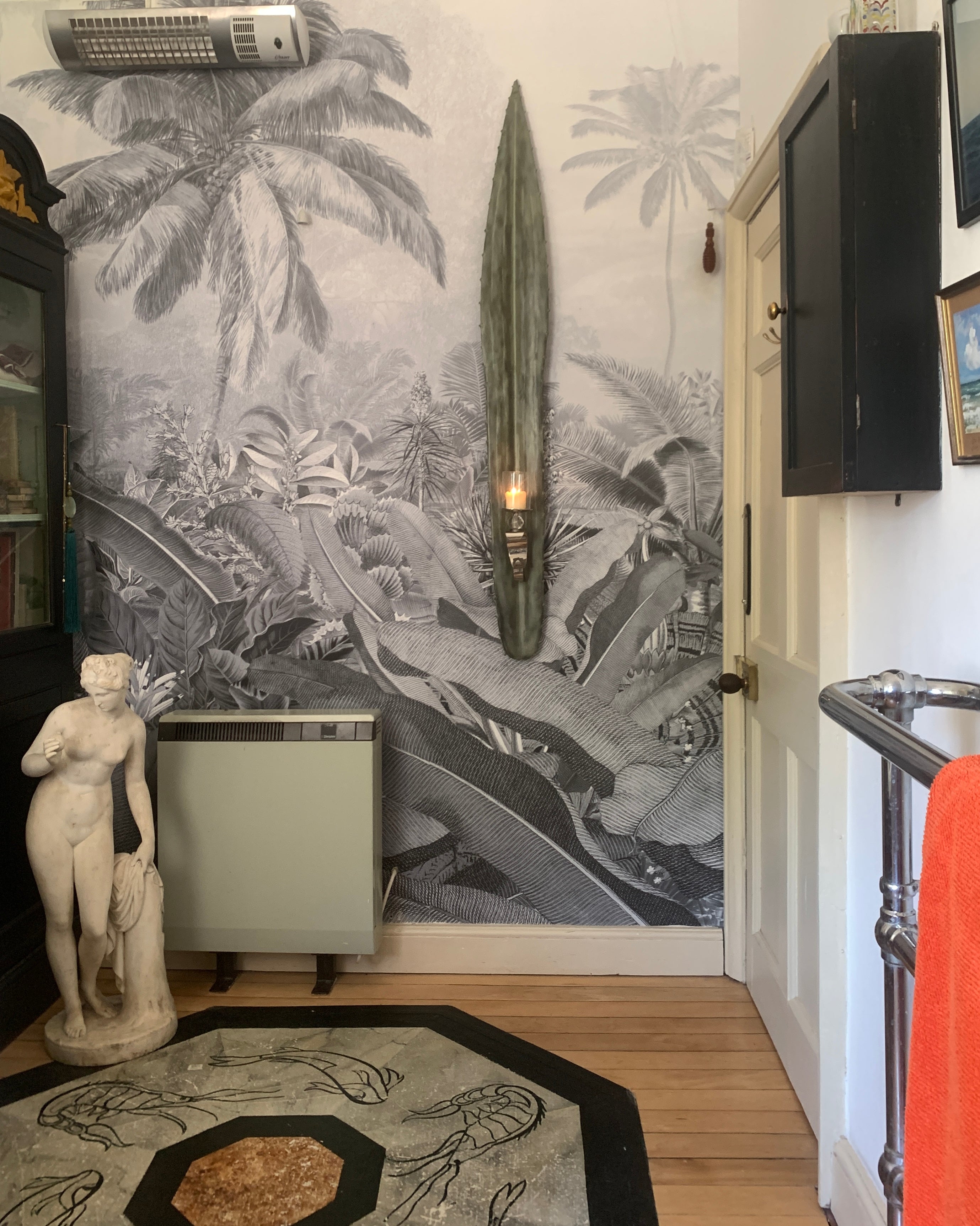 Large Agave Sconce, painted copper