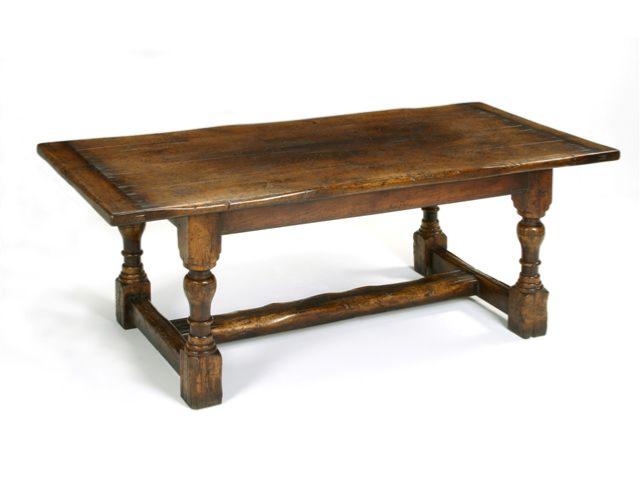 Baluster leg refectory table