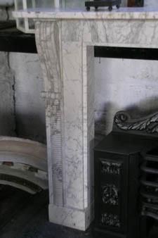 Pencil Vein Statuary Marble Chimneypiece, English Regency