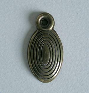 Oval Beehive Escutcheon, Brass, Keyhole Cover