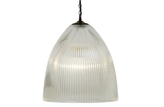 Bell "Prismatic" Pendant with clear glass, 350mm