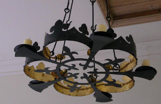 Steel Queen Pendant with Gilt Interior