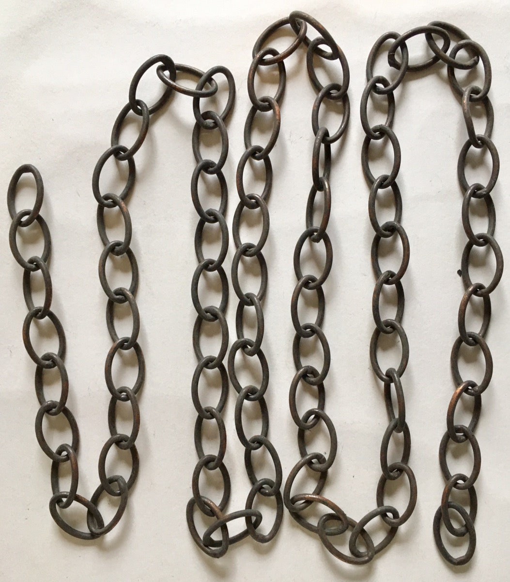 Vintage Brass Chain33mm links,  2 meter length
