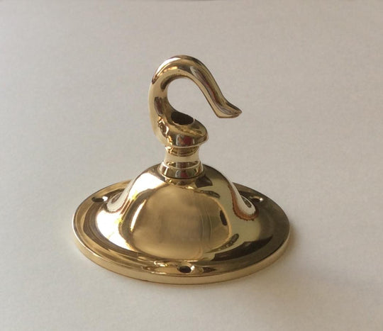 8 cm Brass Ceiling Hook for a Lantern