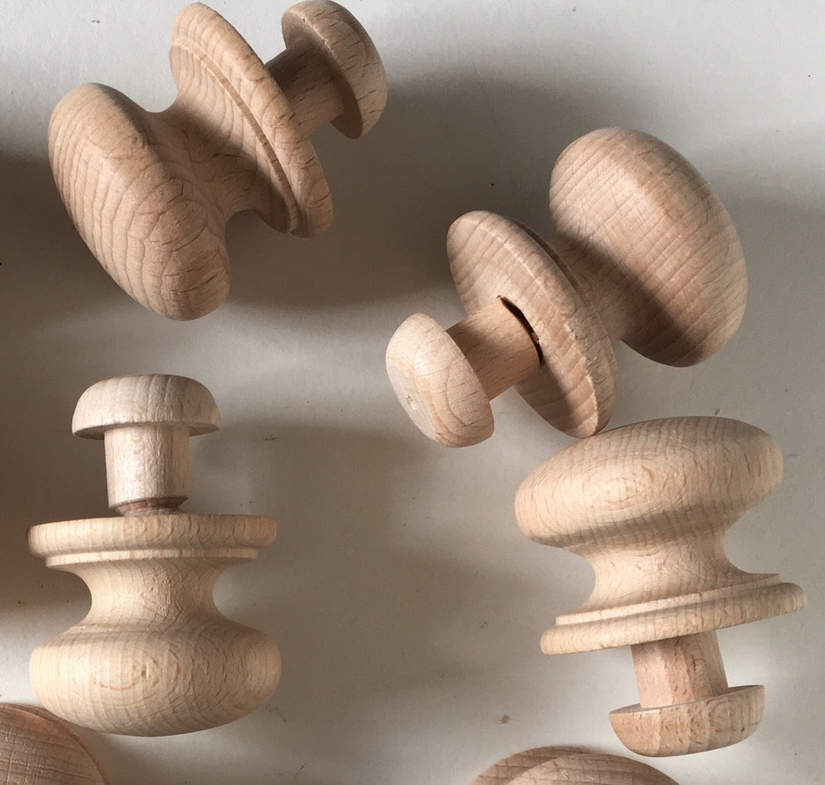 Xorea 12 PCS Beech Wood Drawer Knobs Cloud-Shaped Wooden Dresser Pulls Boho Dresser Knobs Wood Color Wood For Cabinets, Furniture