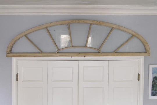 Large Early 19C Pine Fanlight