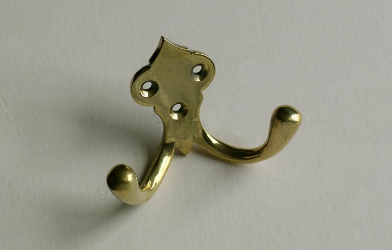Brass Gothic Pattern Double Robe Hook
