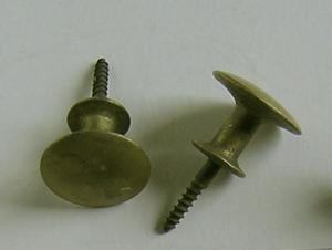 Replica Georgian Plain 21mm Knob with integral screw