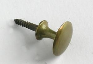 Replica Georgian Plain 32mm Knob with integral screw