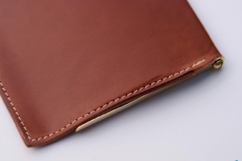 SALE Leather  Interior Letter Flap , Saddle