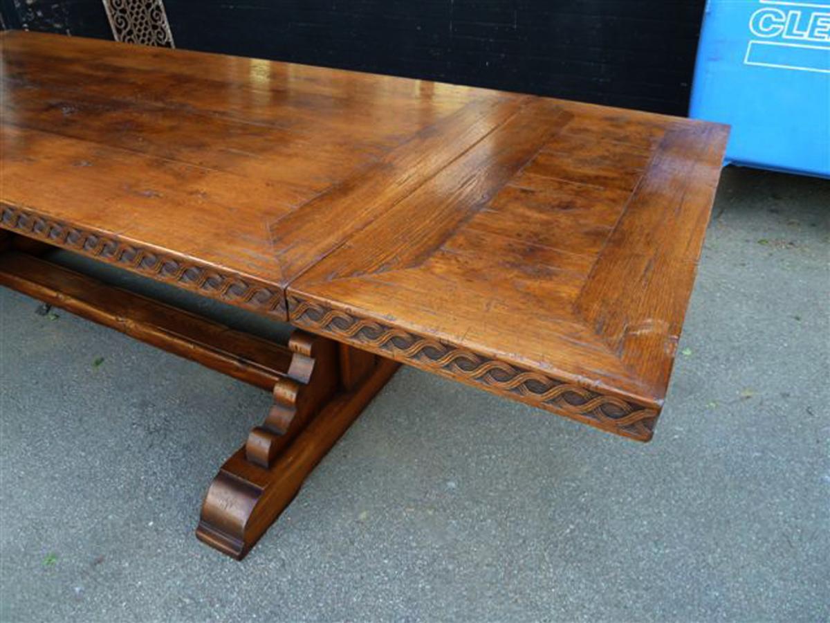 "Saxon"  Table with Hand carved Top