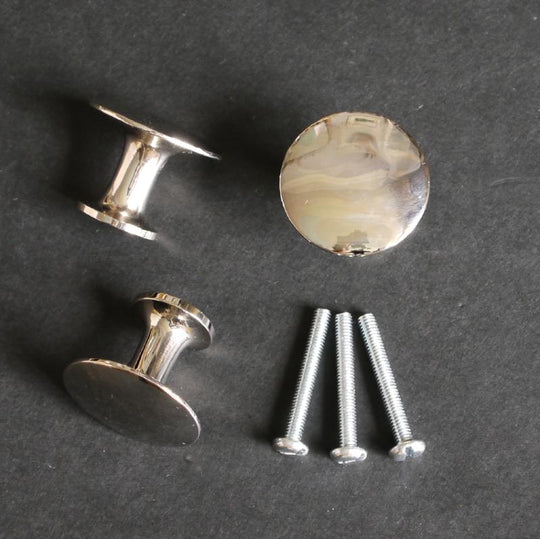 Reclaimed Nickel Cupboard Knob, 32mm