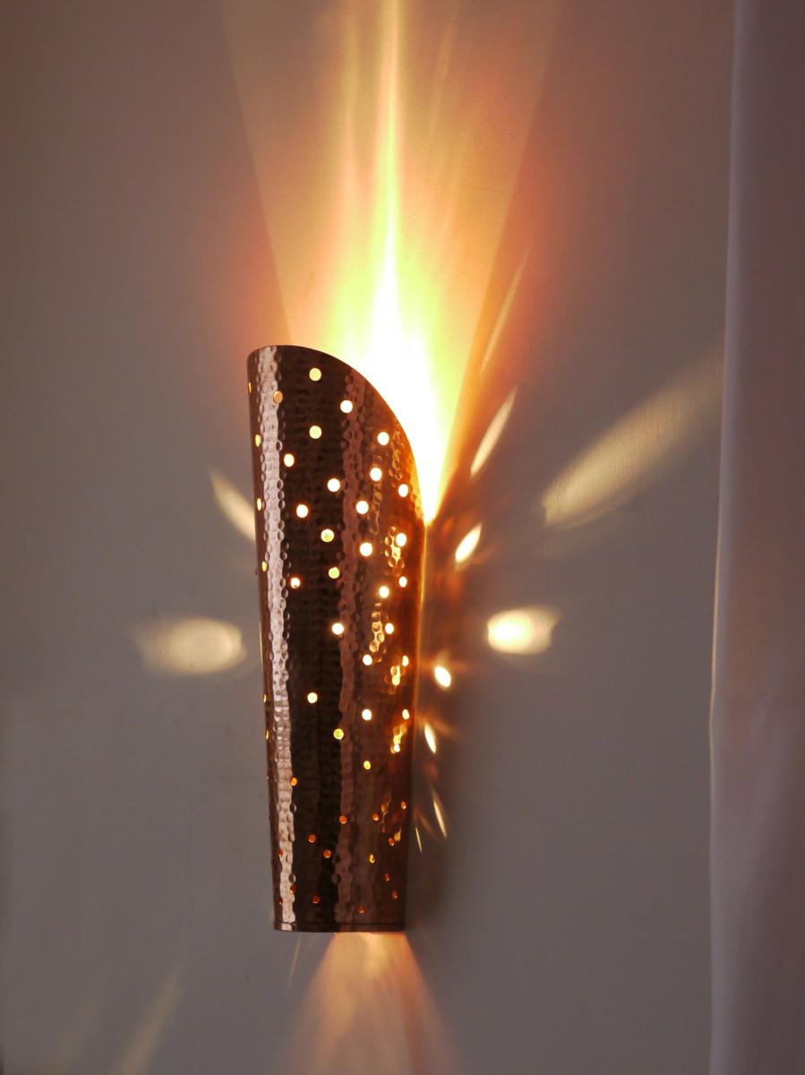 Sprinkle, Copper, Hammered Finish